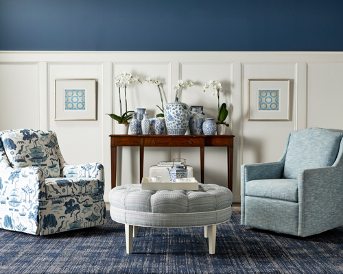 NC Furniture Manufacturer Jessica Charles Chair Sitting Room Setting